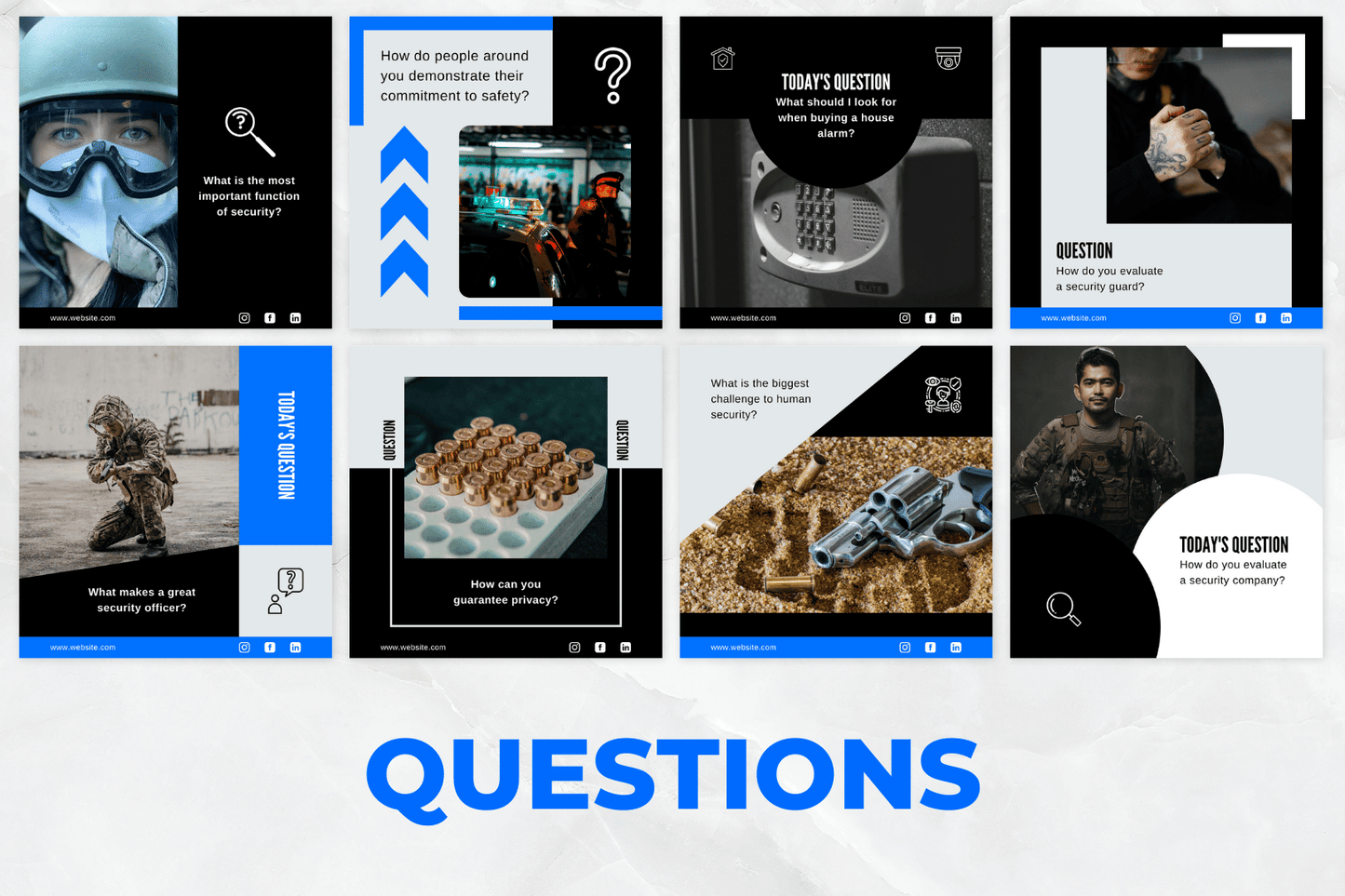 200 templates voor security- en beveiligingsdiensten