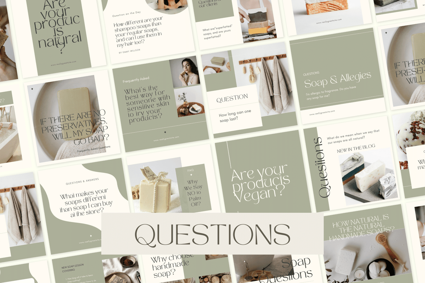 200 kant en klare zeep templates