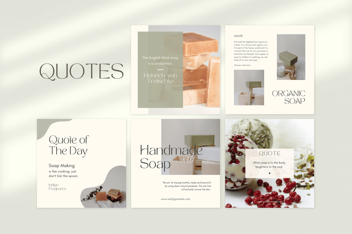 200 kant en klare zeep templates