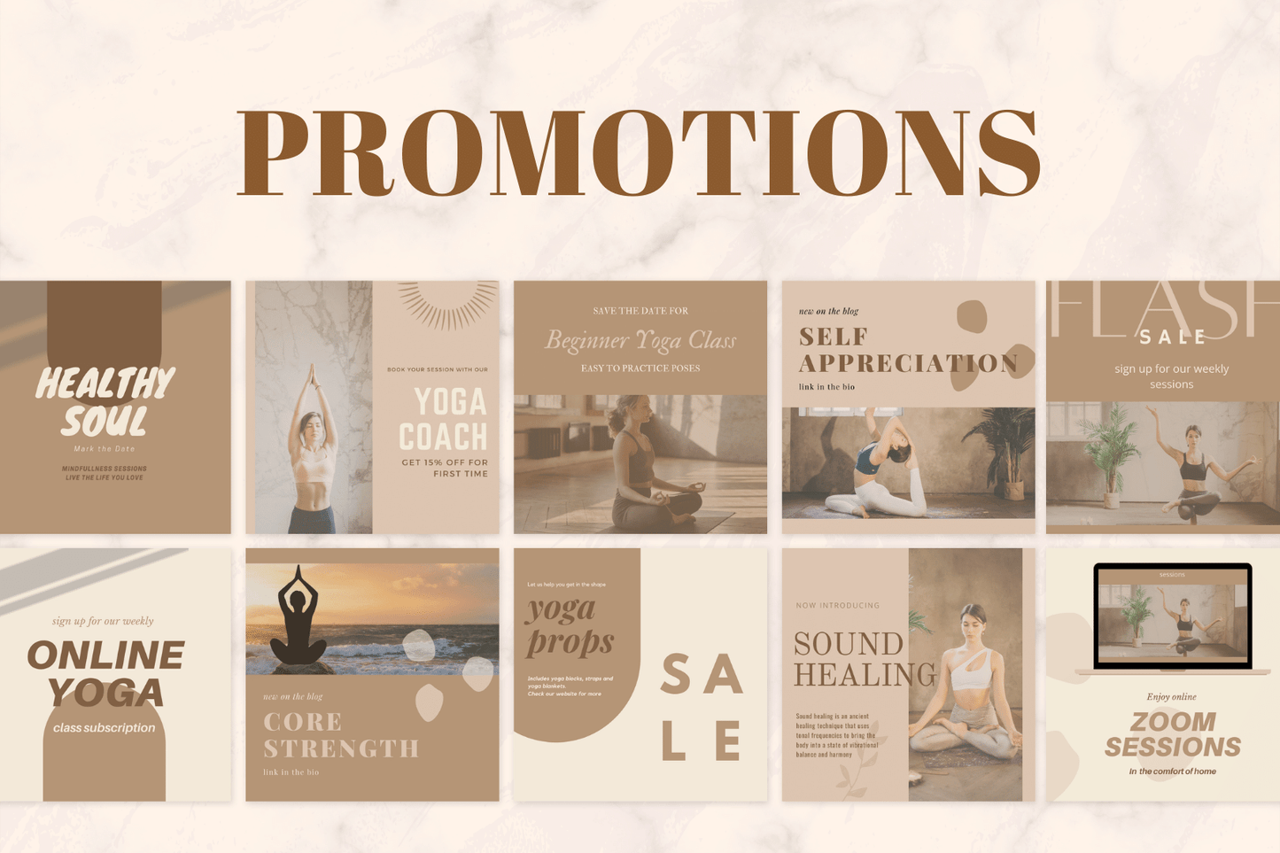 400 NIEUWE Yoga templates