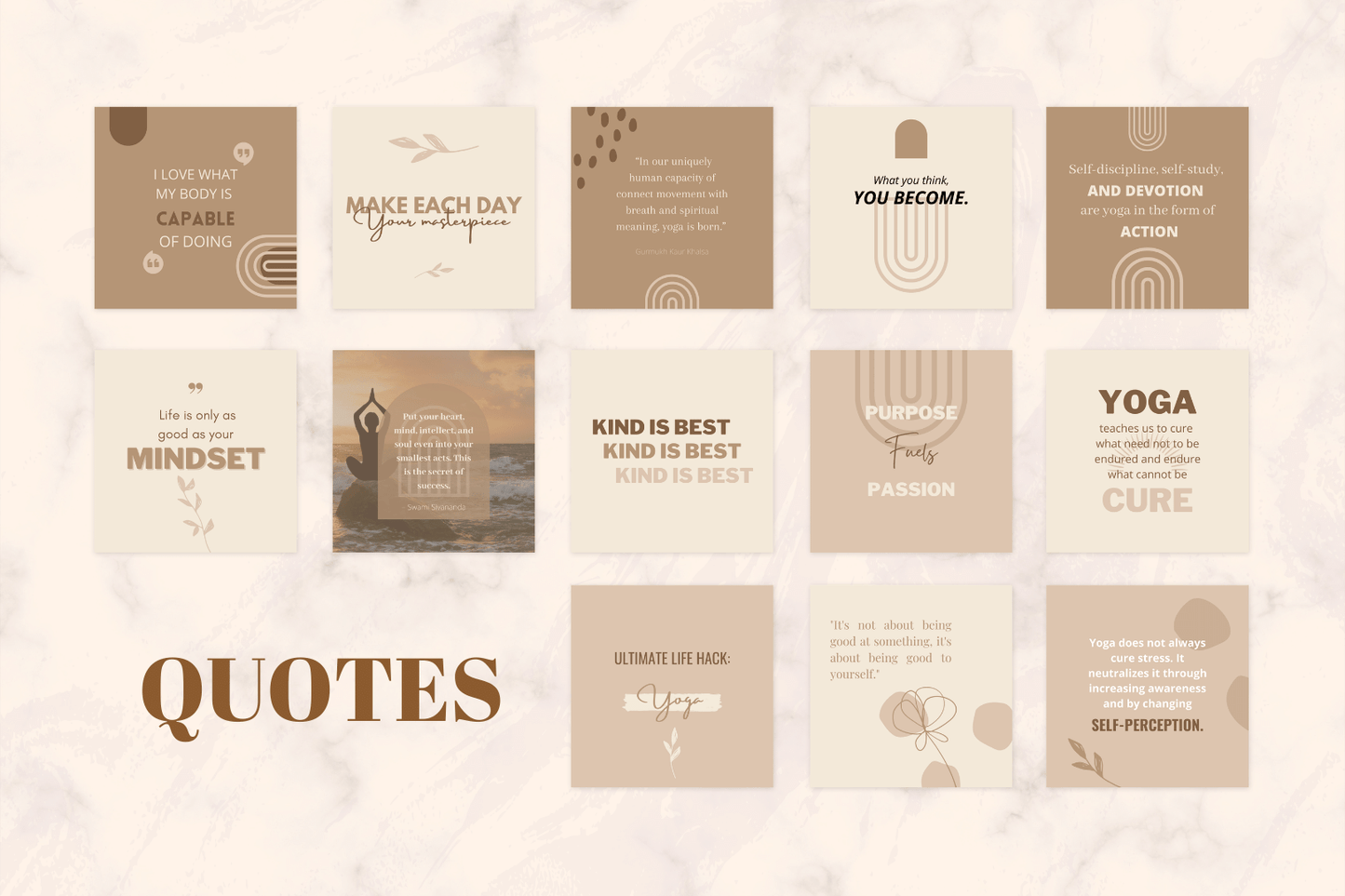 400 NIEUWE Yoga templates